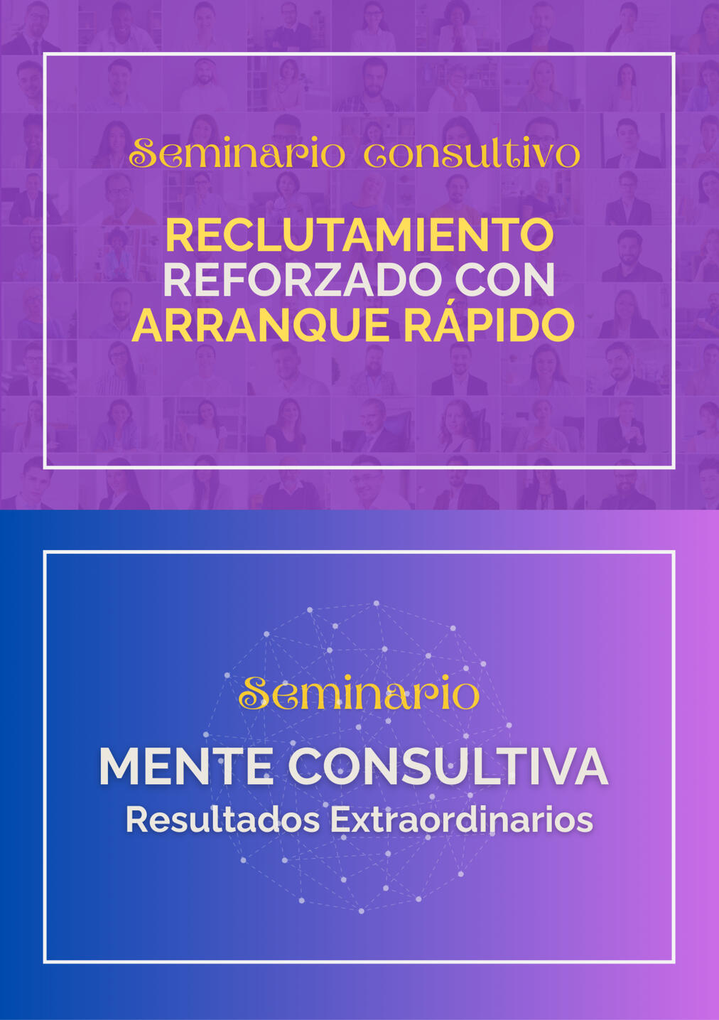 Seminario Reclutamiento Reforzado con Arranque Rápido Vamos a crear juntos una estrategia de práctica de reclutamiento, don del arranque rápido será a la vez atracción de talento y puesta en marcha para la venta.